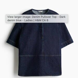 H&M Denim Pullover Top